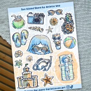Sticker sheet - Sun-kissed Shore (matte)