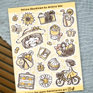 Sticker sheet - Yellow Daydream (matte)