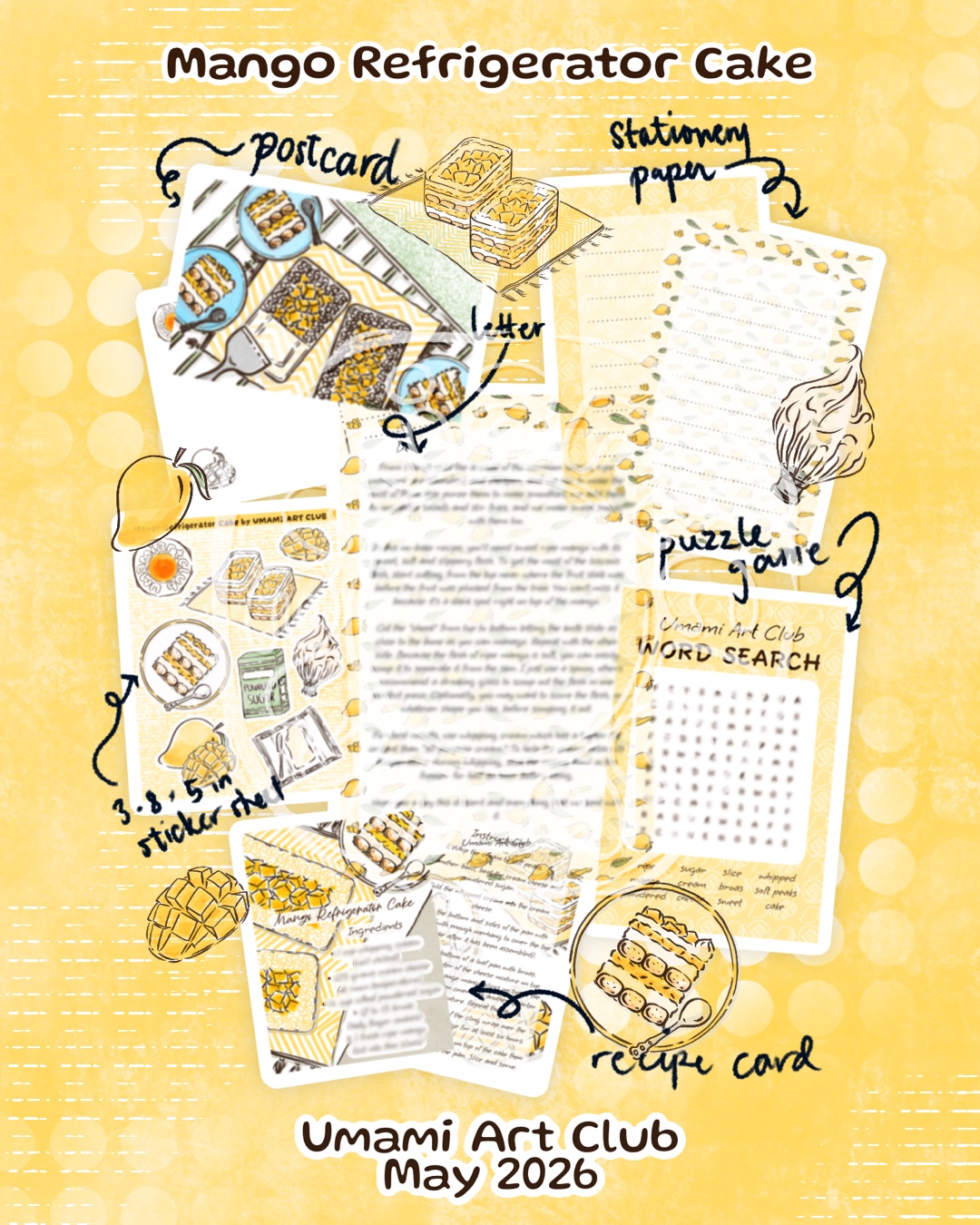 Umami Art Club (for May) - Mango themed