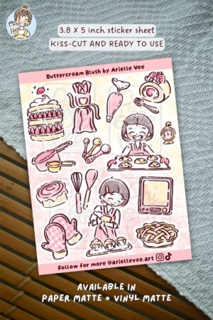 Sticker sheet - Buttercream Blush