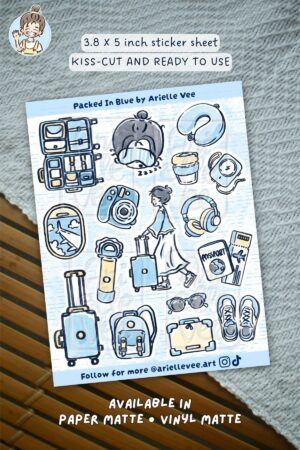 Sticker sheet - Packed in Blue