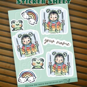 Custom sticker sheet