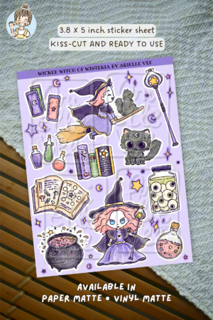 Sticker sheet - Wicked Witch of Wisteria